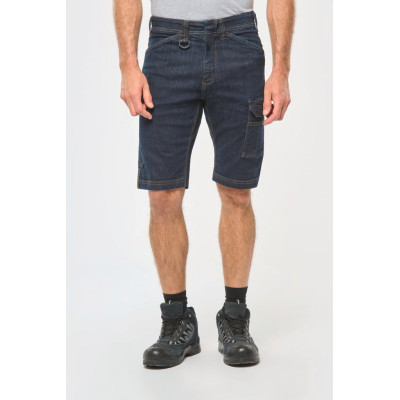 Men's multipocket denim bermuda shorts
